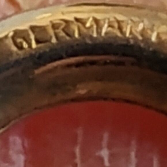 Vintage Gold Plated Link Chain Necklace Signed Germany 10K Gold Plated - Picture 5 of 5